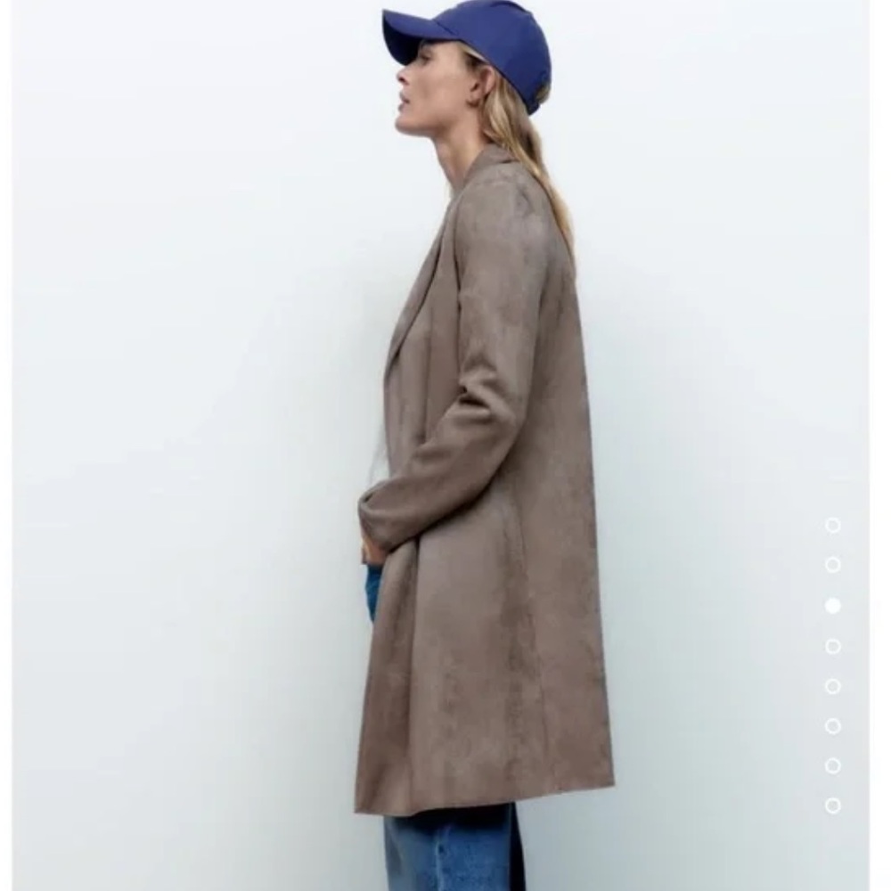 Zara women’s suede coat /jacket
